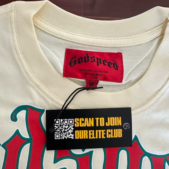 Godspeed Graphic Skeleton T-Shirt - Cream - Picture 2 of 3